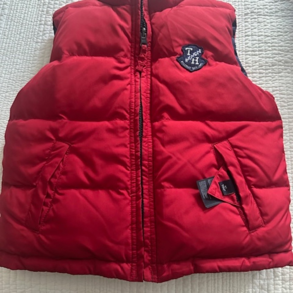 Boys/kids 4T Tommy Hilfiger reversible puffer vest  Red/Navy